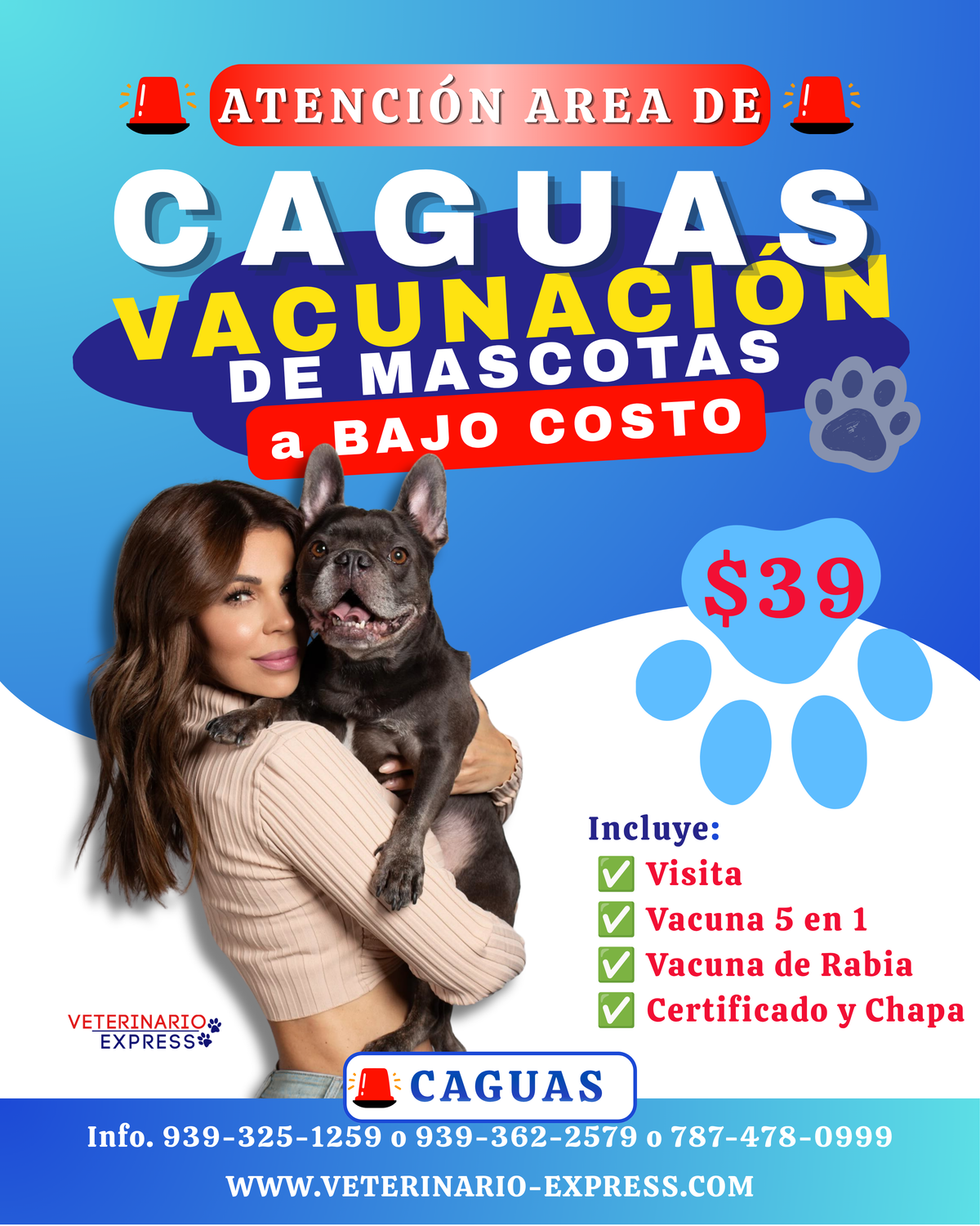 CAGUAS PAQUETE DE VACUNAS