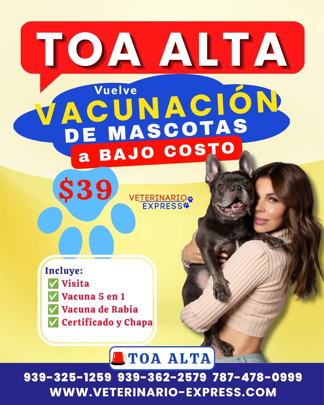 TOA ALTA PAQUETE DE VACUNAS