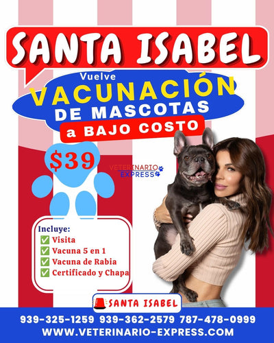 SANTA ISABEL PAQUETE DE VACUNAS